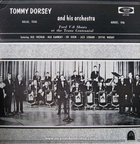 Tommy Dorsey & His Orchestra - Ford V-8 Shows, August 1936, At The Texas Centenial Dallas Texas