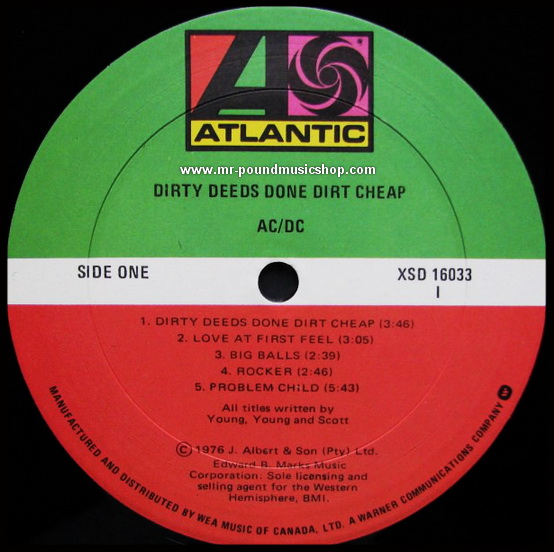 AC/DC - Dirty Deeds Done Dirt Cheap