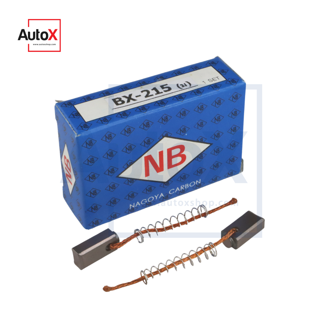 ถ่านไดชาร์จ BX-215 Toyota Vigo ไดตะกร้อ ขนาด5x7x15mm ยี่ห้อNB (2ก้อน/1ชุด)