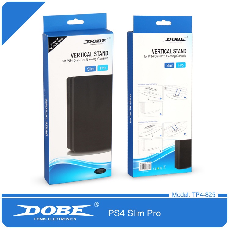DOBE Vertical Stand for PS4 Slim&Pro ฐานตั้งเครื่อง PS4 สีดำใส
