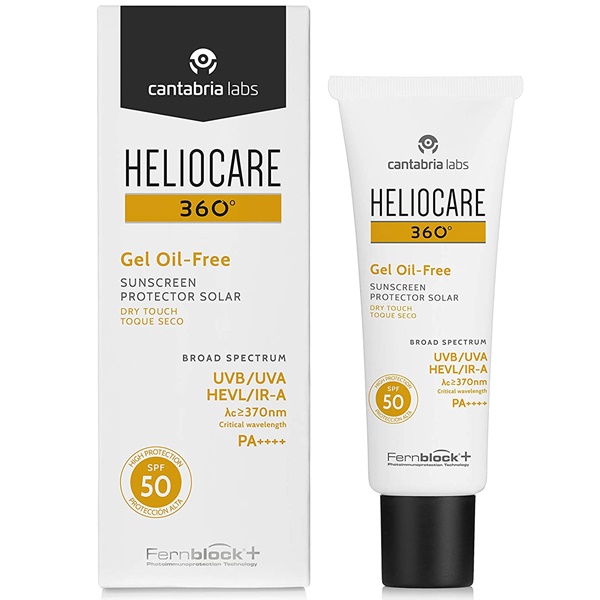 Heliocare 360 Gel Oil Free 50 ml.กันแดดหน้า กันแสงสีฟ้า ไม่่มัน ซึมไว กันน้ำ ของแท้ ส่งไว