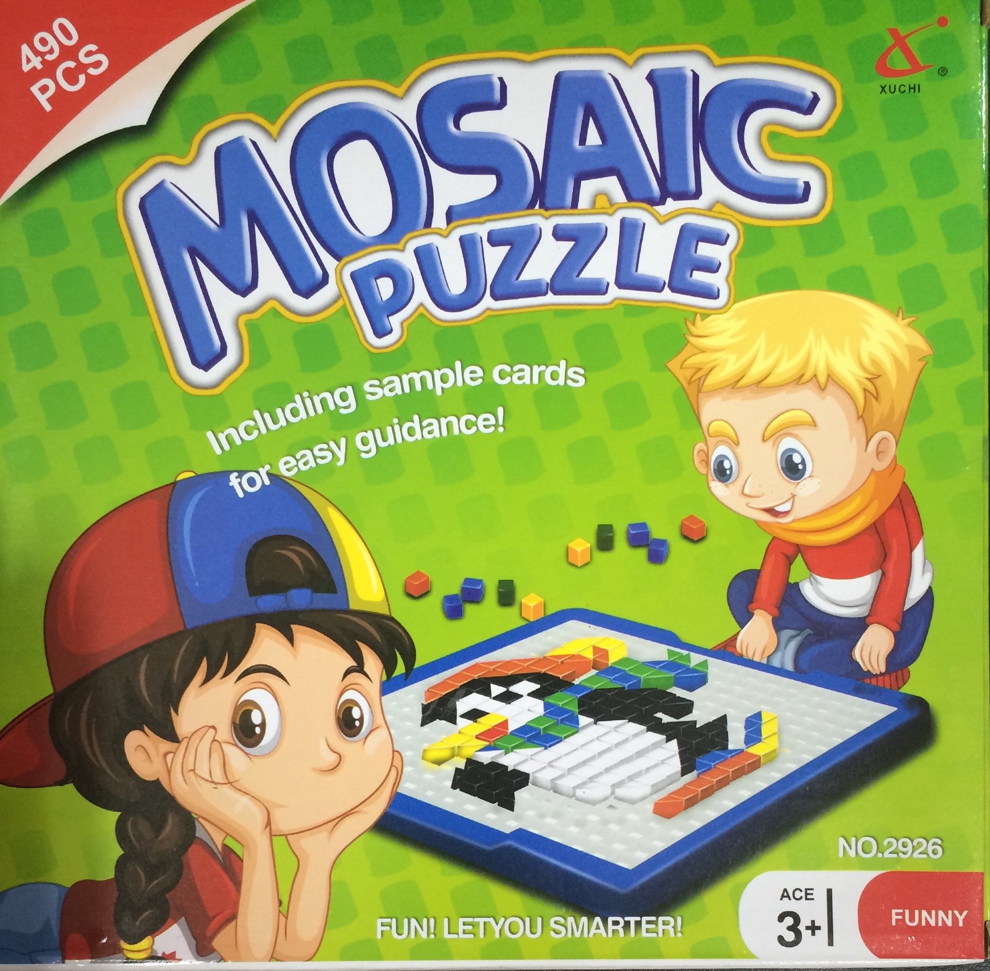Mosaic puzzle 490 pcs (จิ๊กซอร์ตัวต่อแบบโมเสค พัฒนาปัญญา)