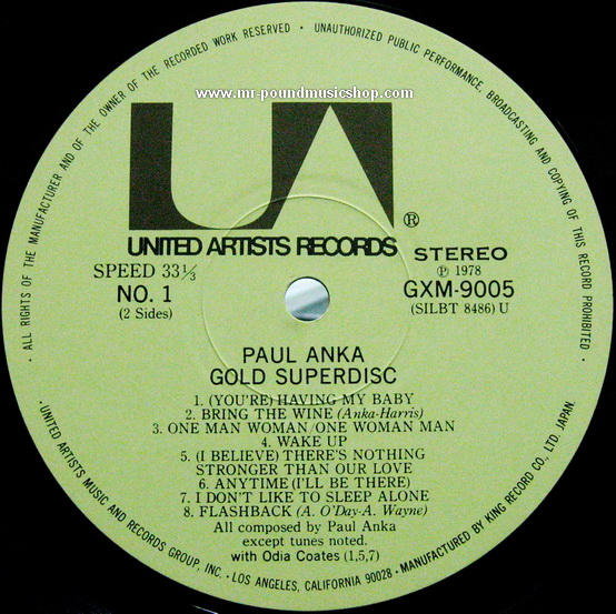 Paul Anka - Gold Super Disc