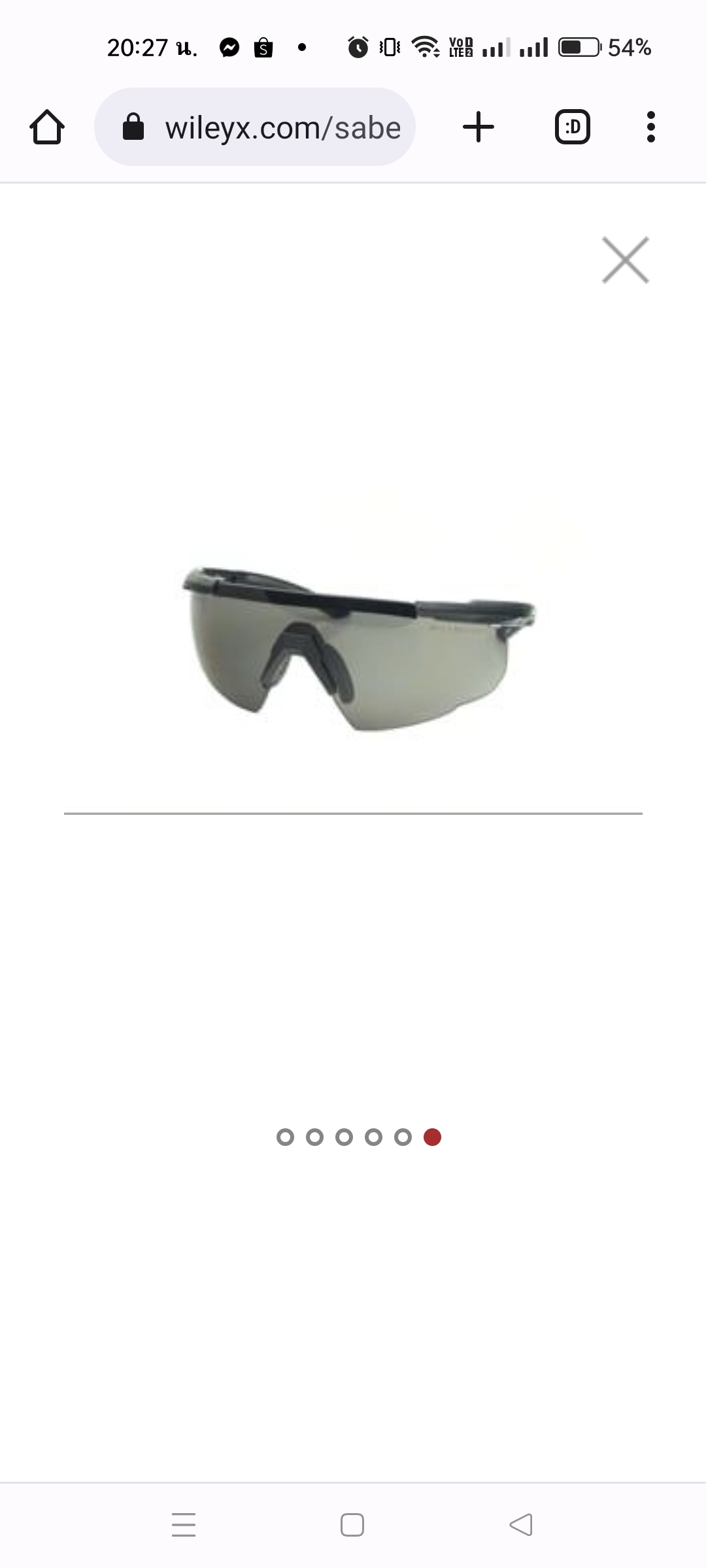 แว่นตา WileyX saber advanced Tan (ชุด3เลนส์)