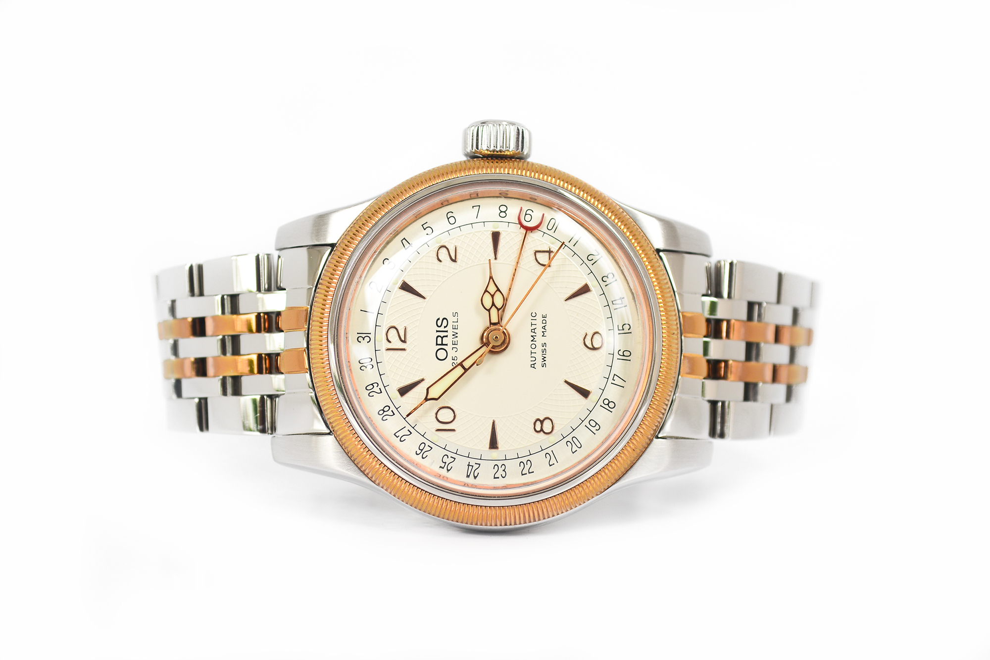Oris Big Crown Pointer Date Automatic Boy Size 2tone