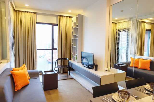 ให้เช่าคอนโด วายน์ สุขุมวิท Wyne Sukhumvit by Sansiri ห้อง 1 ห้องนอน 1 ห้องน้ำพื้นที่ 35 ตร.ม ชั้น 30 ตกแต่งครบพร้อมอยู่ ราคาเช่า 19,000บาทต่อเดือน