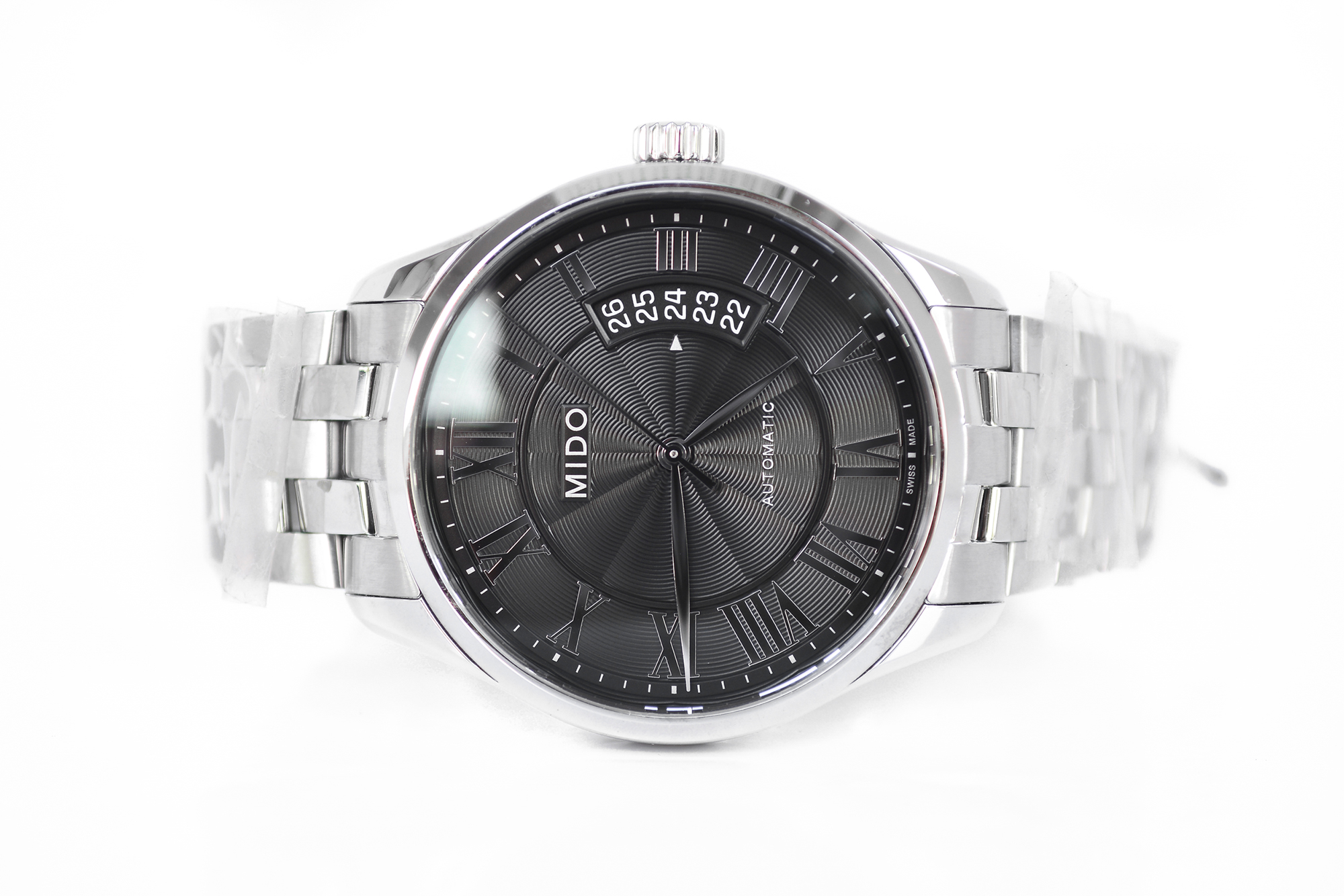 Mido Belluna Automatic Caliber 80 King Size หน้าดำ
