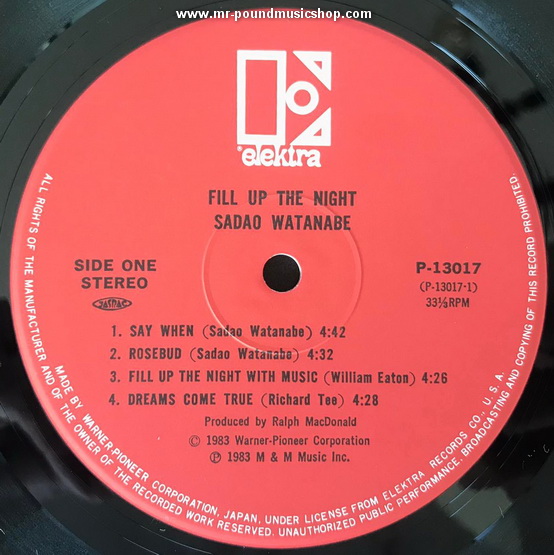 Sadao Watanabe - Fill Up The Night