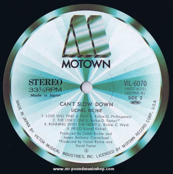 Lionel Richie - Can't Slow Down