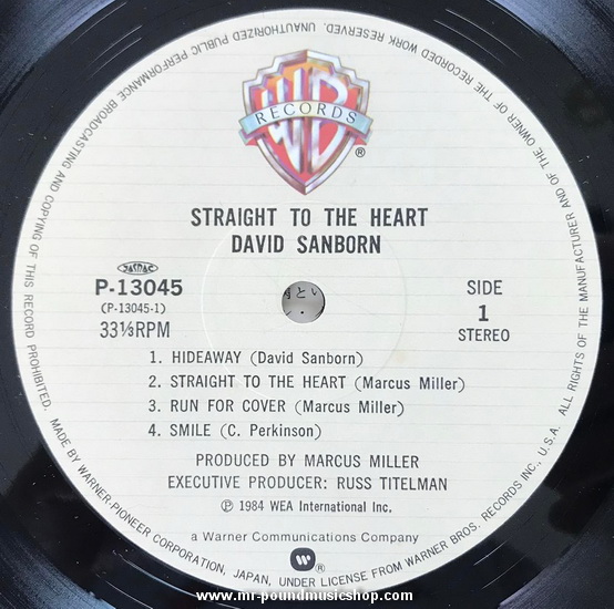 David Sanborn - Straight To The Heart