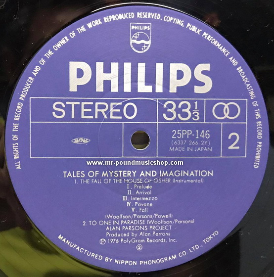 The Alan Parsons Project - Tales of Mystery and Imagination - Edgar Allan Poe