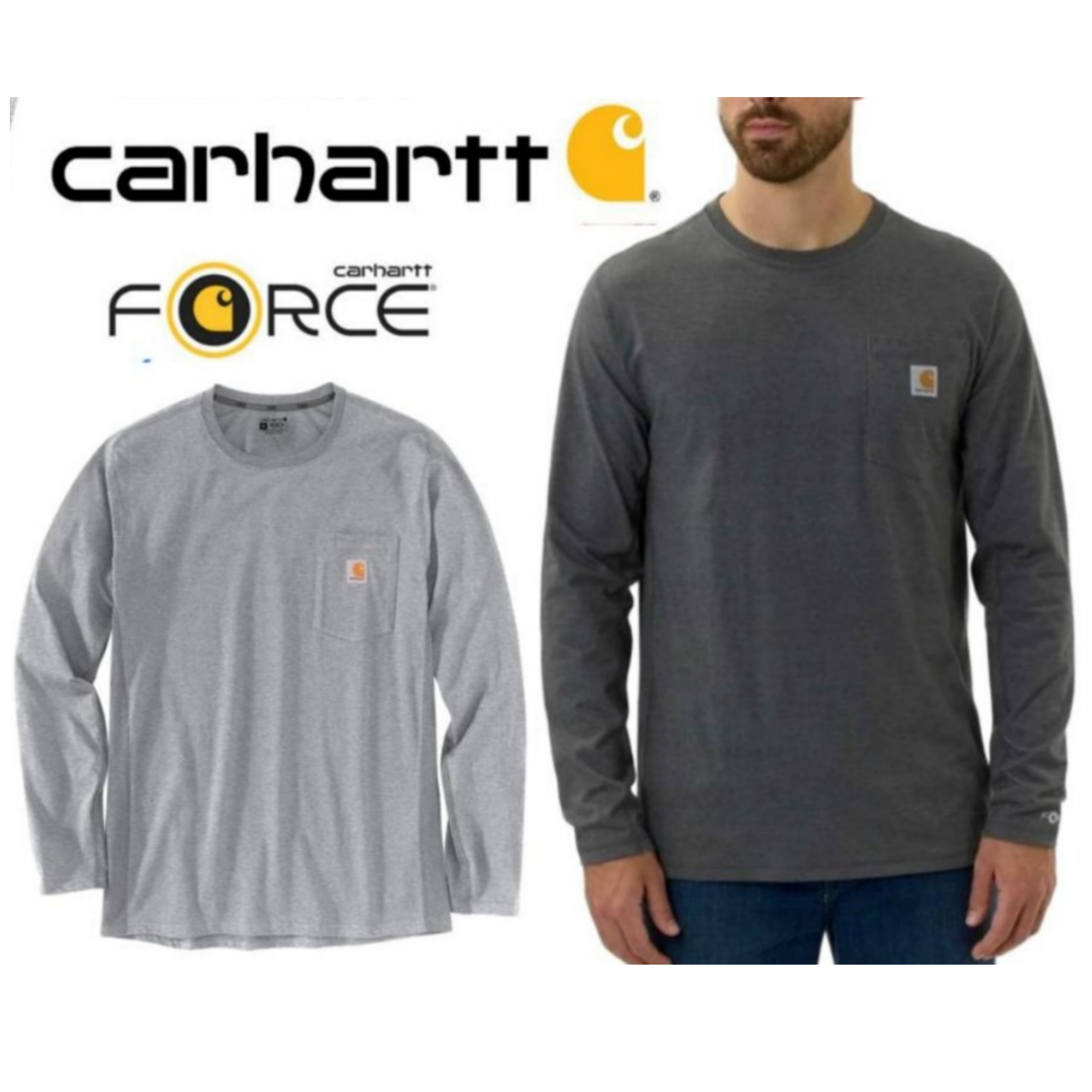 Carhartt Force Relaxed Fit Midweight Pocket Long sleeve T-Shirt