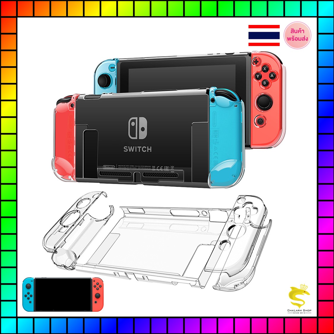 เคสใสแข็ง Nintendo Switch V.1 V.2 GNS-117