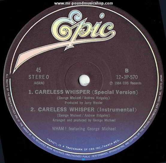 Wham! Featuring George Michael - Careless Whisper