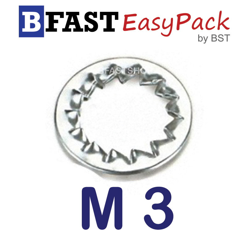 แหวนจักรถึ่ใน M3 ( ตัว/ถุง)