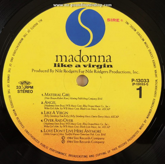 Madonna - Like A Virgin