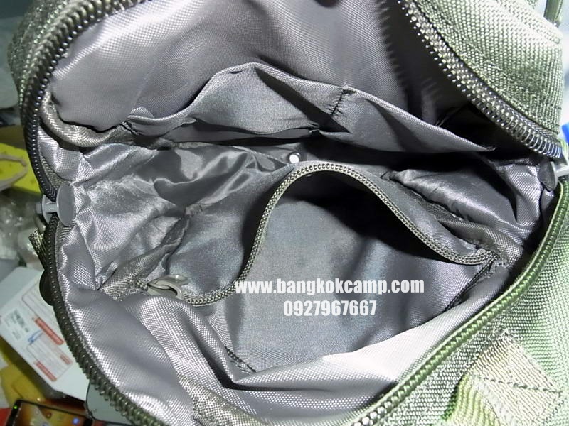 กระเป๋าสะพายข้าง ผ้าคอดูล่า (Cordura) สีเขียวทหาร