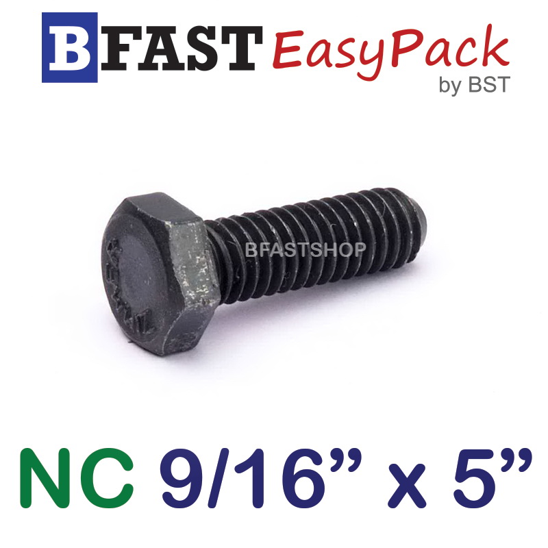 สกรู NC 9/16" x 5" *เกลียวครึ่ง*