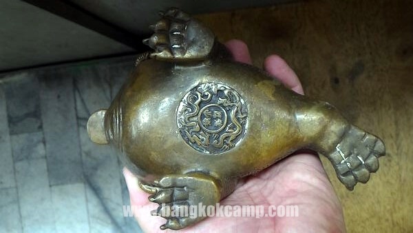 คางคกสามขาคาบเหรียญ (กิมเซียมซู) คางคก3ขาทองเหลือง