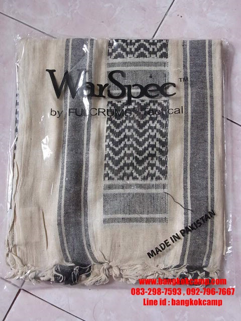 ผ้าชีมัค SHEMAGH SCRAF ของ WarSpec Made in Pakistan สีทราย