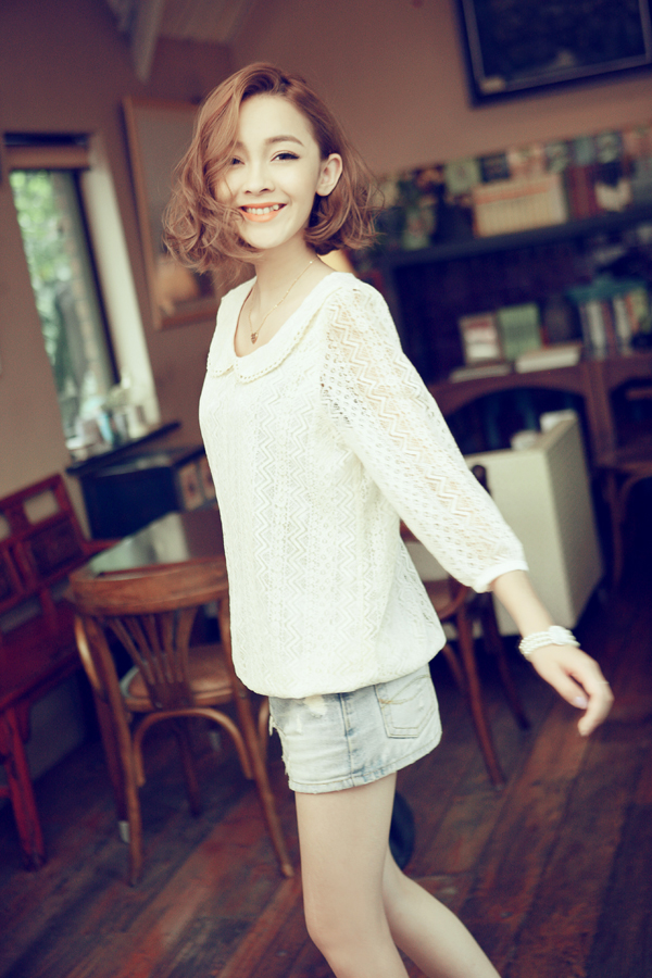 เสื้อลูกไม้แฟชั่น สไตล์เกาหลี แบรนด์ R.JSTORY ชุดน่ารัก คู่กับคนน่ารัก ASIA STREET FASHION