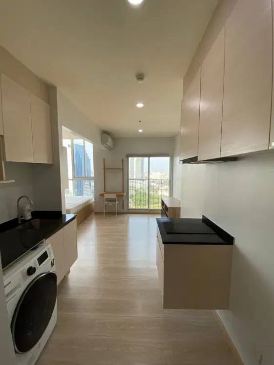 ให้เช่าคอนโด Noble Revolve Ratchada (โนเบิล รีวอลฟ์ รัชดา) 1 ห้องนอน 1 ห้องน้ำ ชั้น 30 ขนาด 26.6 ตร.ม ห้องมุมวิวไม่บล๊อค