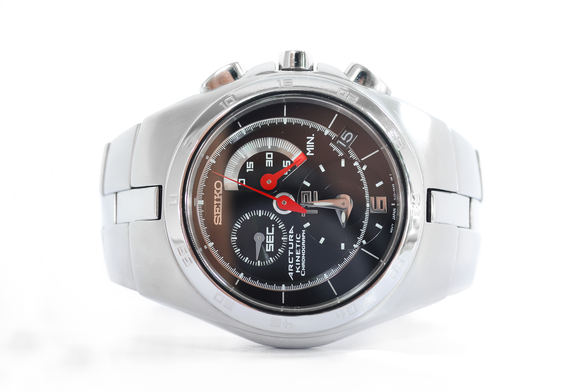 Seiko Arctura Kinetic Chronograph หน้าดำ (Sold)