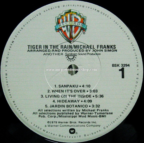 Michael Franks - Tiger in The Rain
