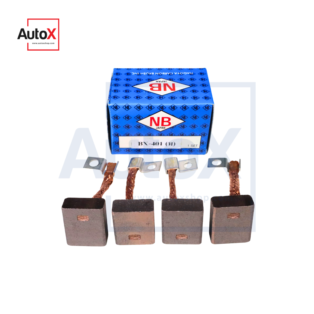 ถ่านไดสตาร์ท BX-401 ISUZU JCM TX74 TX75 (9x20x23mm) ปลายมีแผ่นรูนอต ยี่ห้อNB (1ชุด/4ก้อน)
