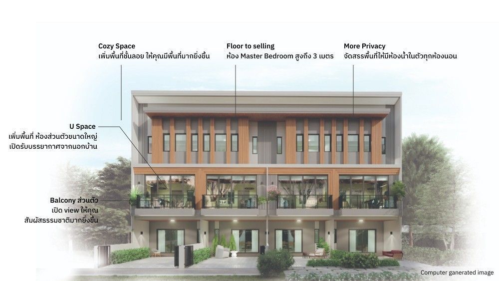 ให้เช่า ไอเจ้นท์ พัฒนาการ EIGEN Pattanakarn ซอยพัฒนาการ 99 (เข้าซอย 100 เมตร) Smart townhome ใหม่ หลังใหญ่ แบบ Simpli ติดถนนเมนหน้าโครงการ 15 เมตร