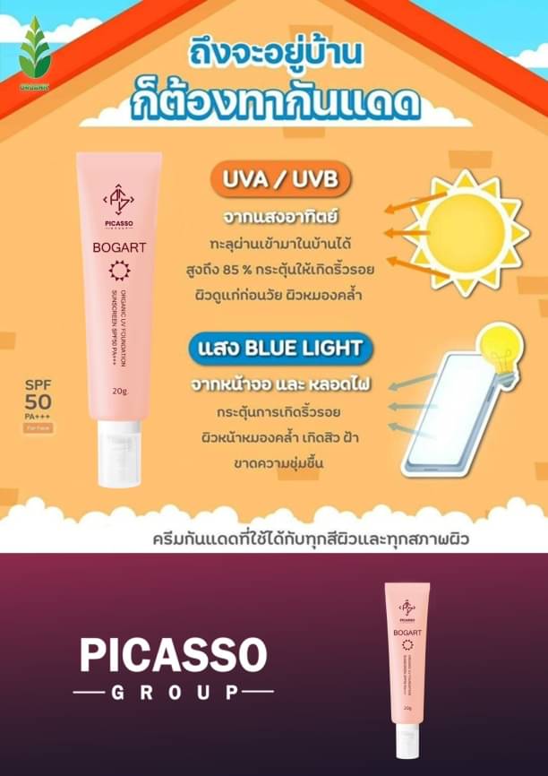 ครีมกันแดด BOGART SPF50 PA+++ Picassos