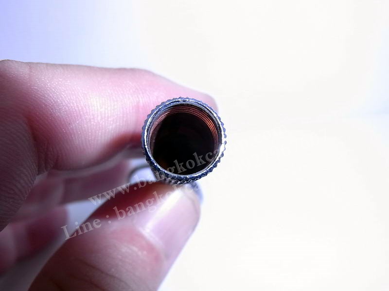 พวงกุญแจ ปากกา(ซ่อนมีด)...งานกลึงทองเหลือง รุ่นเก่า ใหม่เก่าเก็บอย่างดี (สภาพเหมือนใหม่) ...สีเงิน