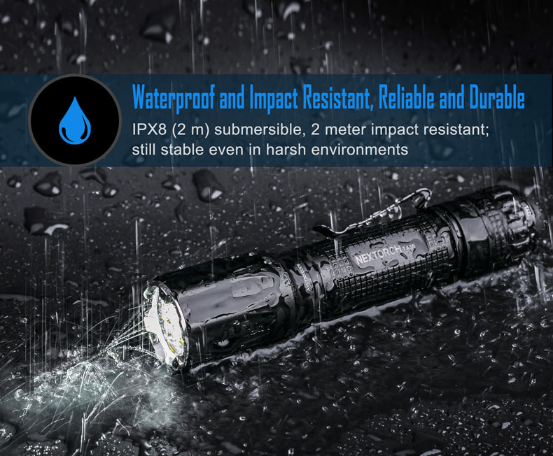 ไฟฉาย Nextorch TA30 2019 1300 Lumens One Step Tactical Flashlight