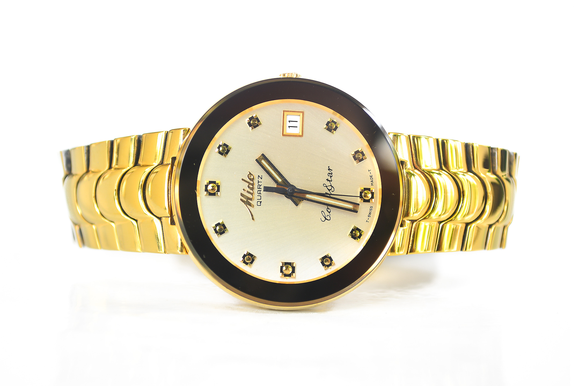 Mido Coral Star Quartz เรือนทอง (Sold)