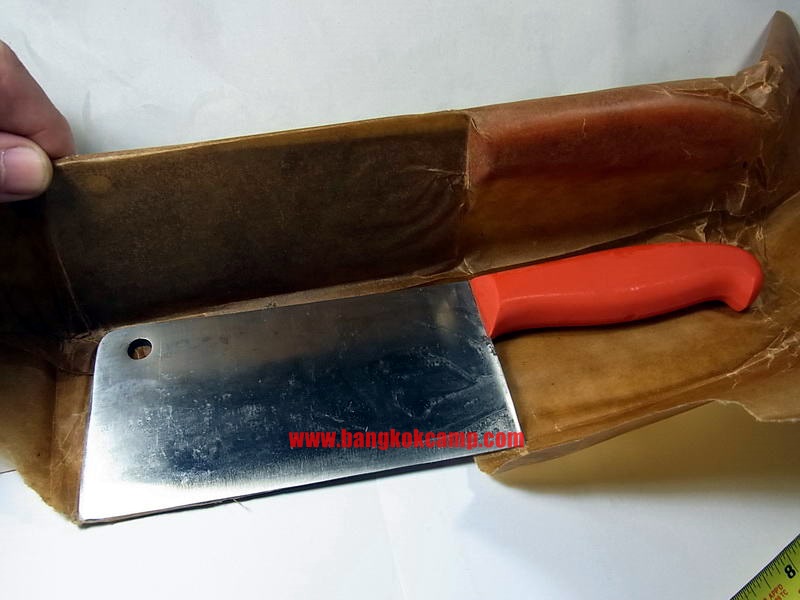 มีดสับ มีดปังตอเชคโก ด้ามแดง รุ่นเก่า ใหม่เก่าเก็บไม่ผ่านการใช้งาน Made in CZECHOSLOVAKIA เชคโกสโลวาเกีย