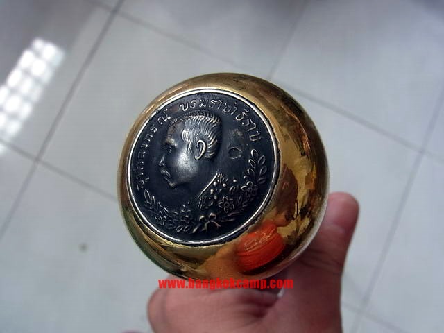 ไม้ตะพด (แบบที่ 11) หัวทรงแจกันใหญ่ ทองเหลือง ร.5 (1)