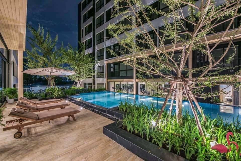 ให้เช่าคอนโด เฟ-ลิค รัชดา 36 (Felic Ratchada 36) ขนาด 30 ตรม. 1 ห้องนอน 1 ห้องรับแขก 1 ห้องน้ำ ชั้น 7 ห้องริม