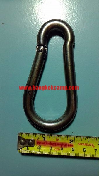 คาราบิเนอร์ Carabiners สแน็ปลิงค์ Snaplink ตะขอเกี่ยว ขนาด10มม. - สแตนเลส ใช้งานได้หลากหลาย ..แข็งแรง ทนทาน