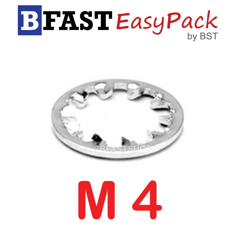 แหวนจักรในสแตนเลส SUS M4 (25 ตัว/ถุง)