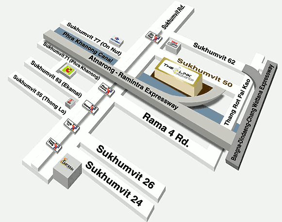 ให้เช่า คอนโด The Link สุขุมวิท 50 ห้อง 2 ห้องนอน อาคาร 1 ชั้น 4 พื้นที่ 53 ตร.ม