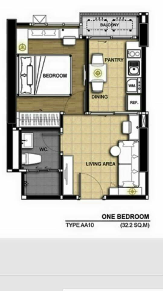 ขายคอนโด Aspire พระรามเก้า ห้องขนาด 32.2 ตร.ม. แต่งครบ กระเป๋าใบเดียว เข้าอยู่ได้เลย ชั้น 9 ห้องไม่ติดใคร