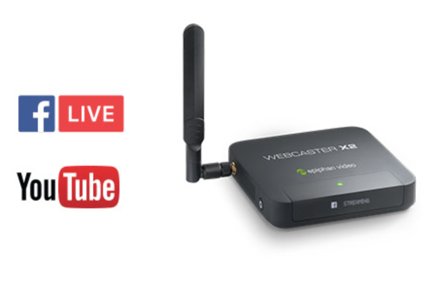 Webcaster X2 Facebook Live and YouTube encoder