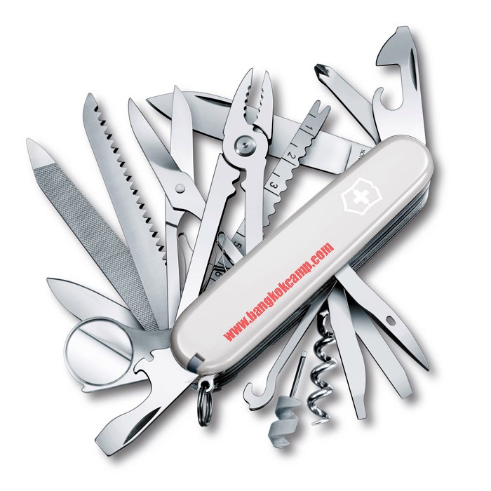 มีดพับอเนกประสงค์ Victorinox รุ่น SWISSCHAMP WHITE ขาว