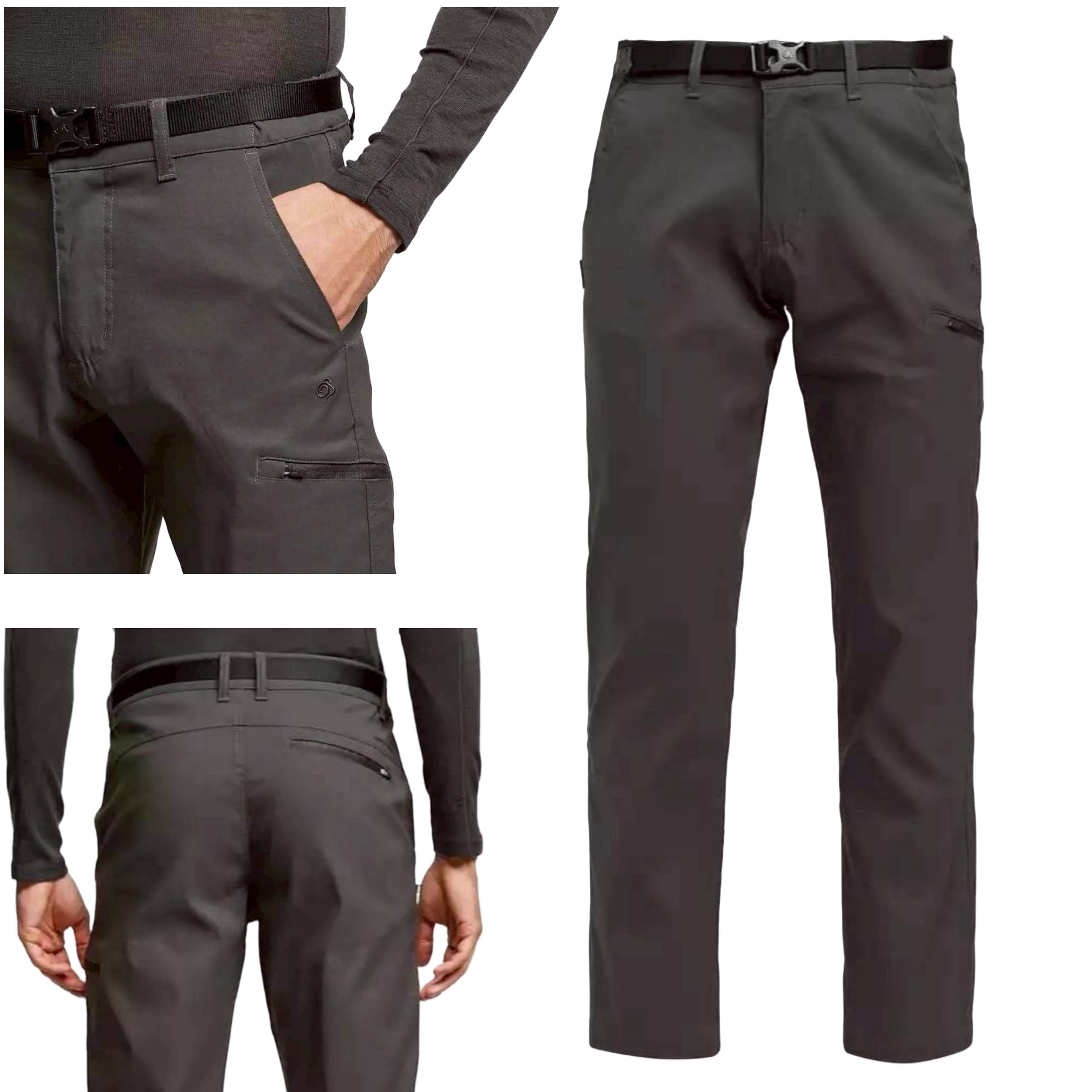 Craghoppers Men's Kiwi Pro Stretch Trousers with Belt