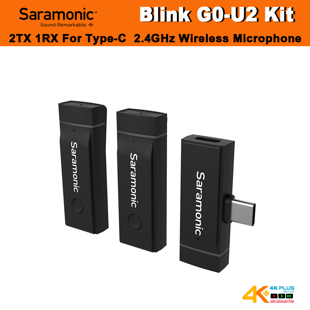 SARAMONIC Blink Go-U2 Kit 2TX 1RX For Type-C 2.4GHz Wireless Microphone