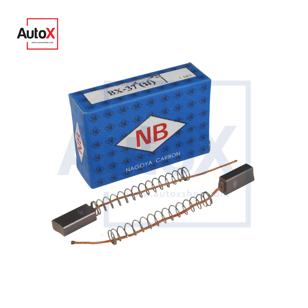 ถ่านไดชาร์จ BX-37 TOYOTA สั้น Hiluxตัวเก่า ขนาด5x8x18mm ยี่ห้อNB (2ก้อน/1ชุด)