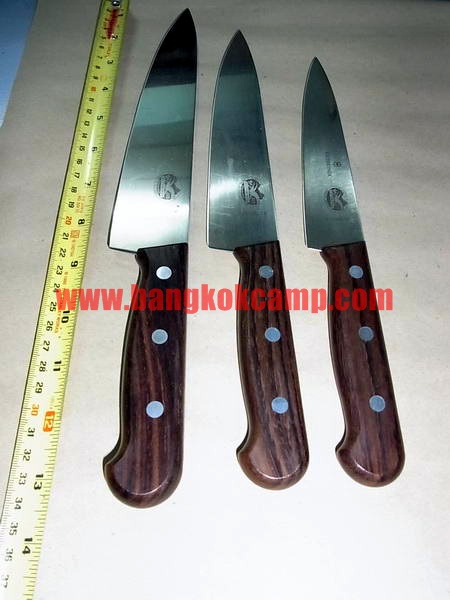 มีด Victorinox ใบมีด22cm. (8.75นิ้ว) ด้ามไม้ Made in Switzerland ใหม่ แท้ (5.2000.22)