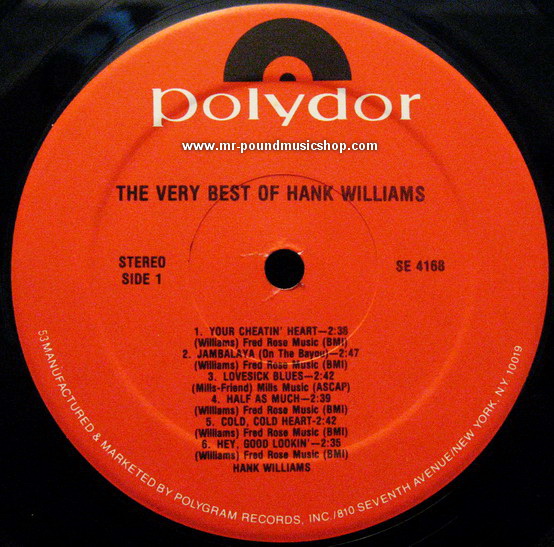 Hank Williams - The Very Best Of Hank Williams