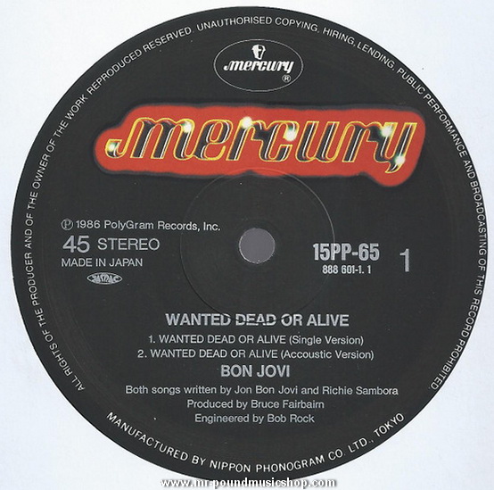 Bon Jovi - Wanted Dead Or Alive