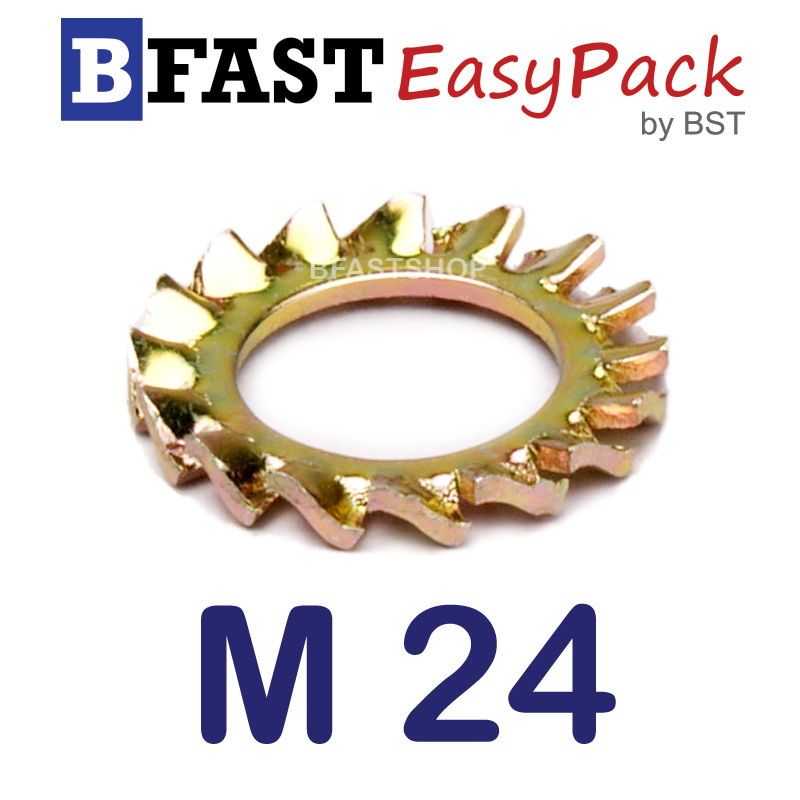 แหวนจักรถึ่นอก M24 ( 1 ตัว/ถุง)